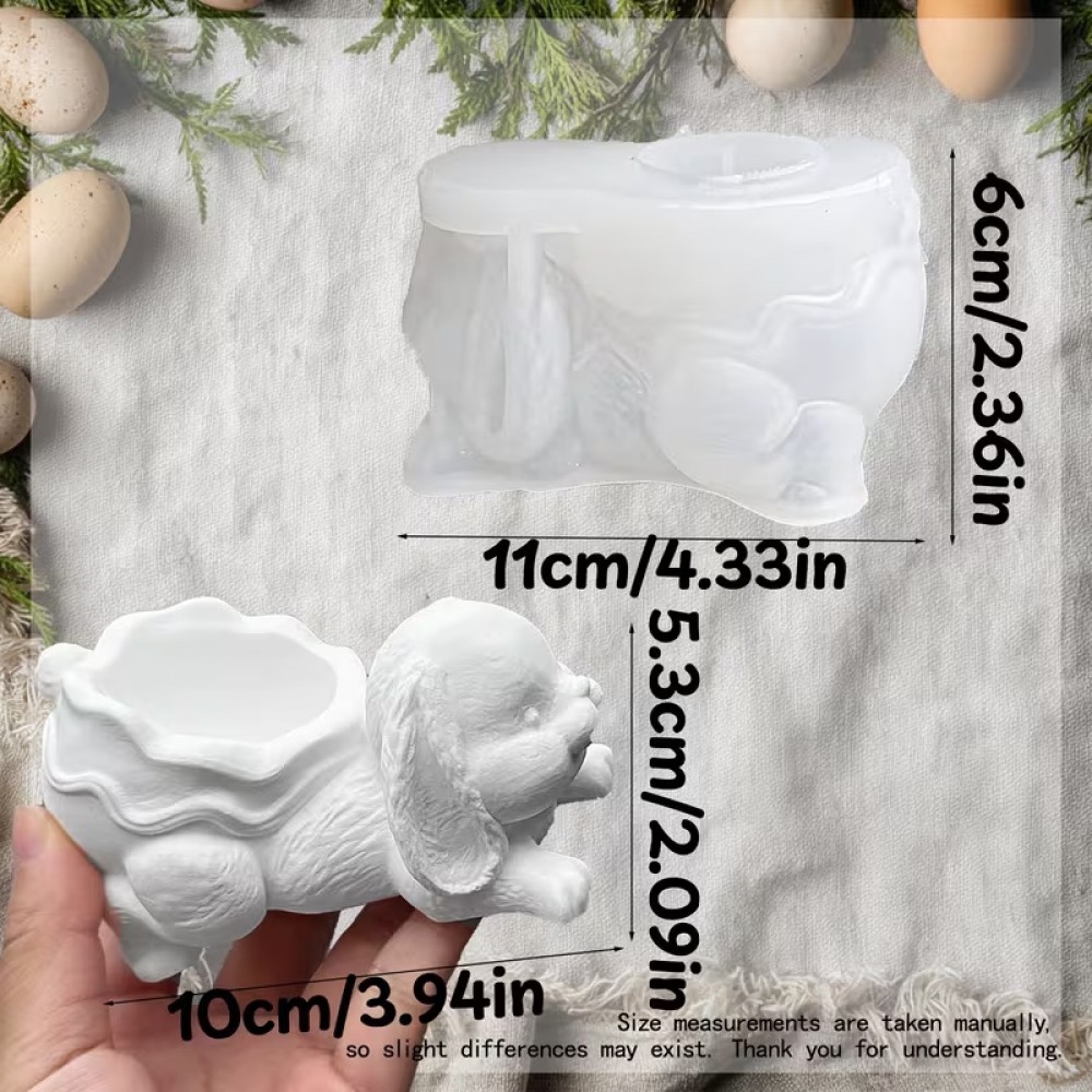 YY6309 Tavşan Modeli Mumluk Sukulent Silikon Kalıp YY6309 Tavşan Modeli Mumluk Sukulent Silikon Kalıp