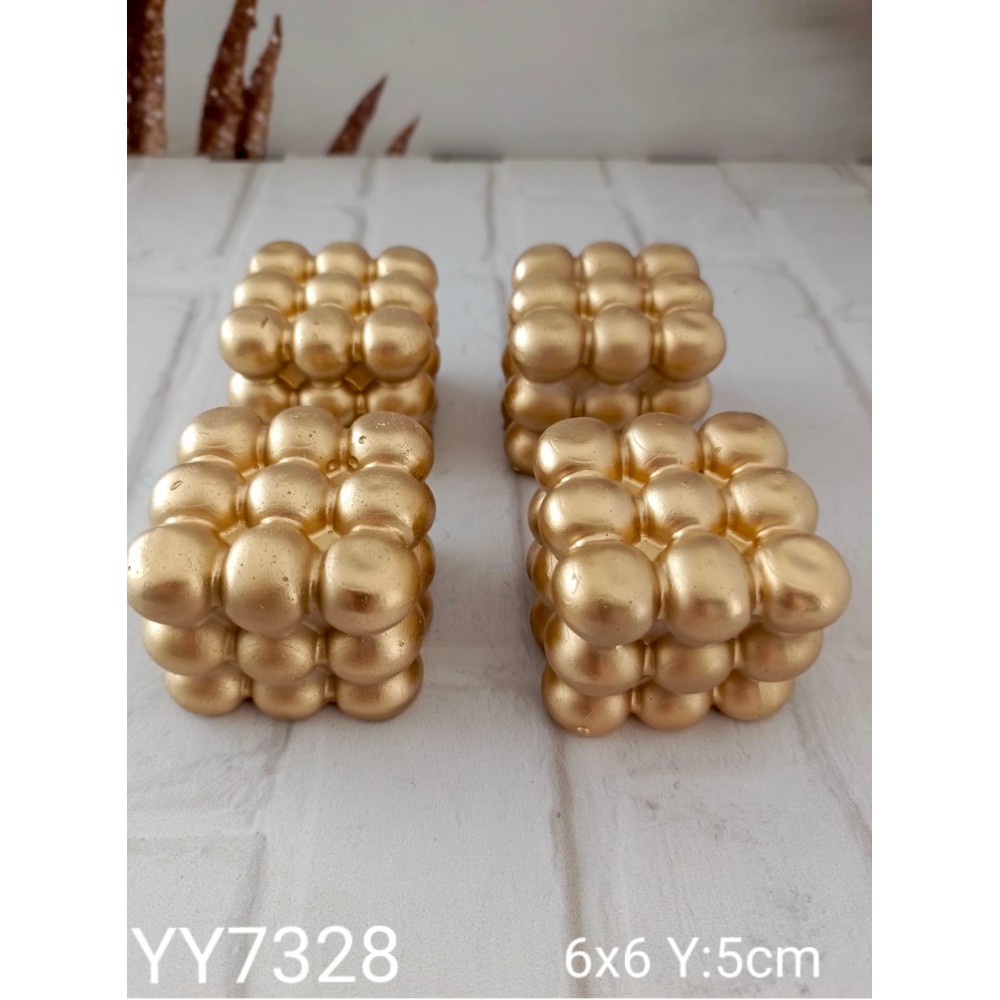 YY7028 Yuvarlak Bubble Tasarımlı Mum Silikon Kalıp