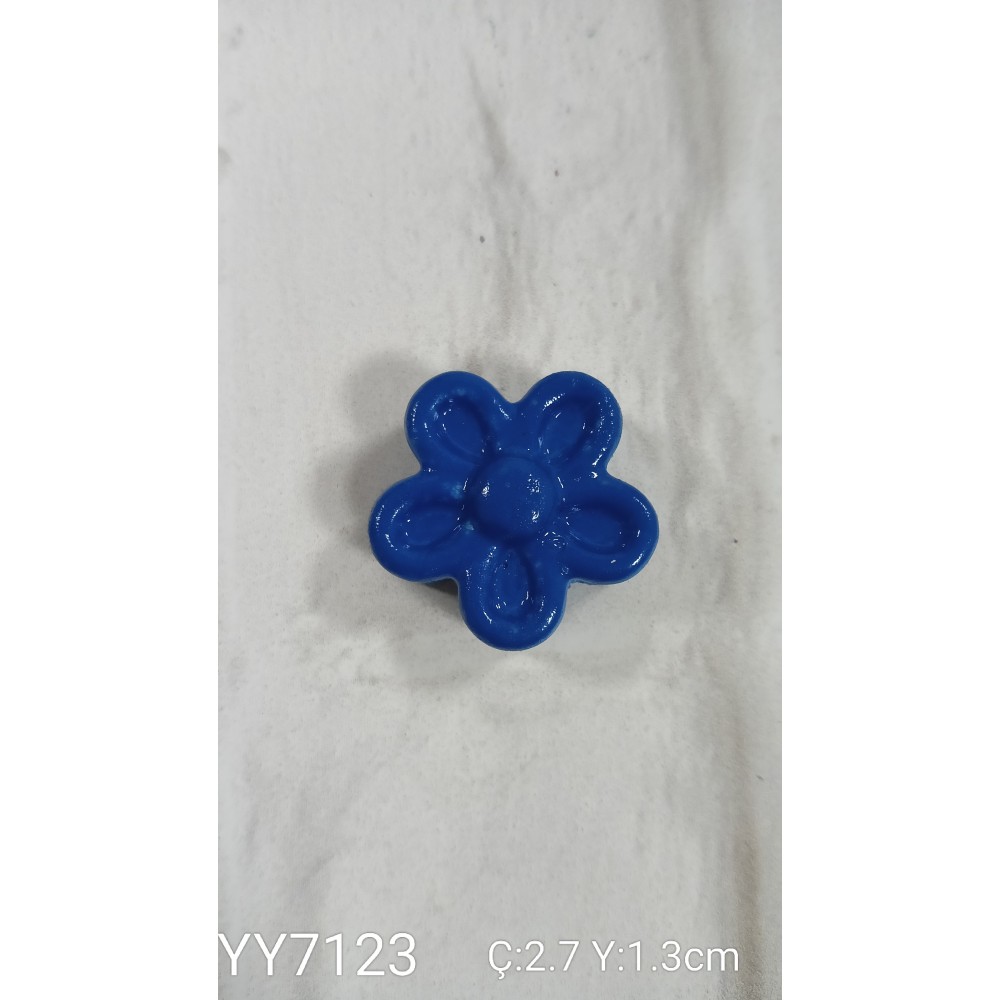 YY7123 5 Yapraklı Çiçek - 2D Biblo Silikon Kalıp