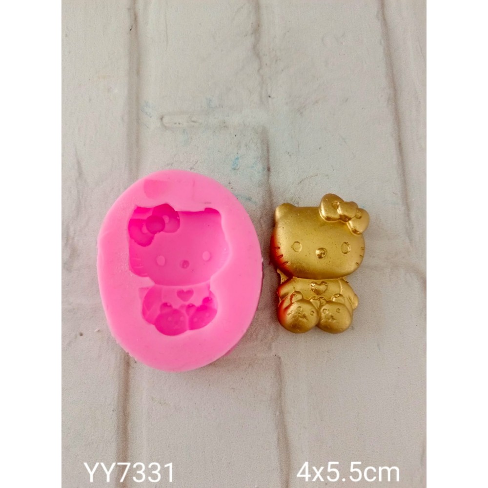 YY7331 Hello Kitty 2D Biblo Silikon Kalıp YY7331 Hello Kitty 2D Biblo Silikon Kalıp