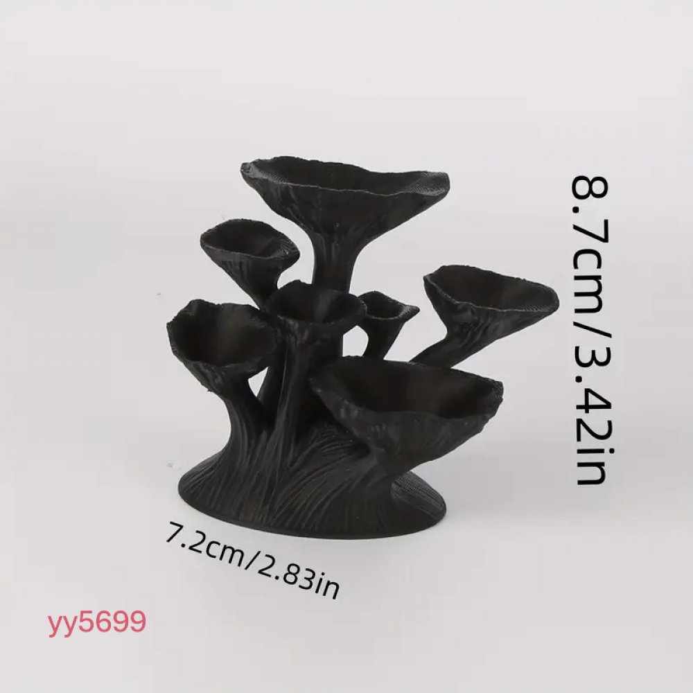 YY5699 Mantar Şekilli Mumluk Silikon Kalıp – Doğal ve Sevimli Dekoratif Hediye!