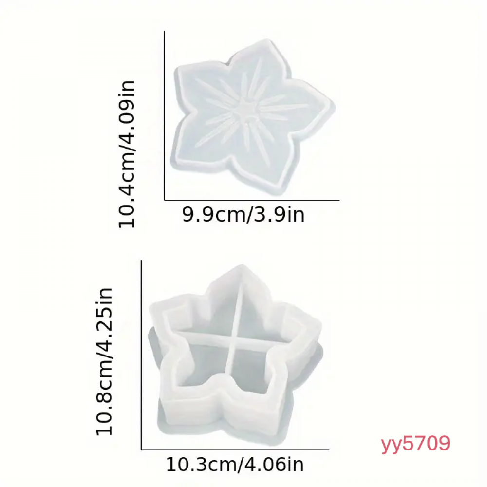 YY5709 2'Lİ Çiçek Figürlü Çiçeklik Silikon Kalıp - Şık ve Yaratıcı Dekoratif Çiçeklik, Yaratıcı Hediye Seçeneği!