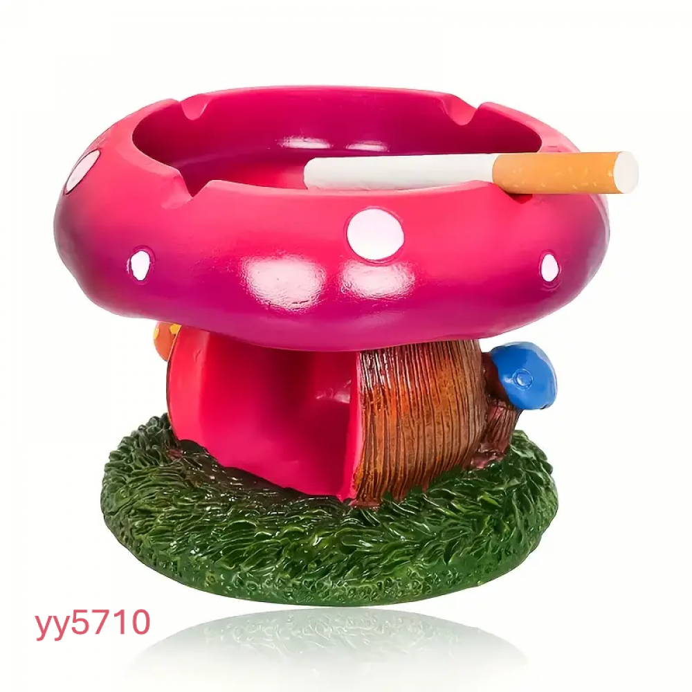  YY5710 Mantar Tasarımlı Küllük Silikon Kalıp - Şirin ve Yaratıcı Dekoratif Küllük, Eğlenceli Hediye Seçeneği!