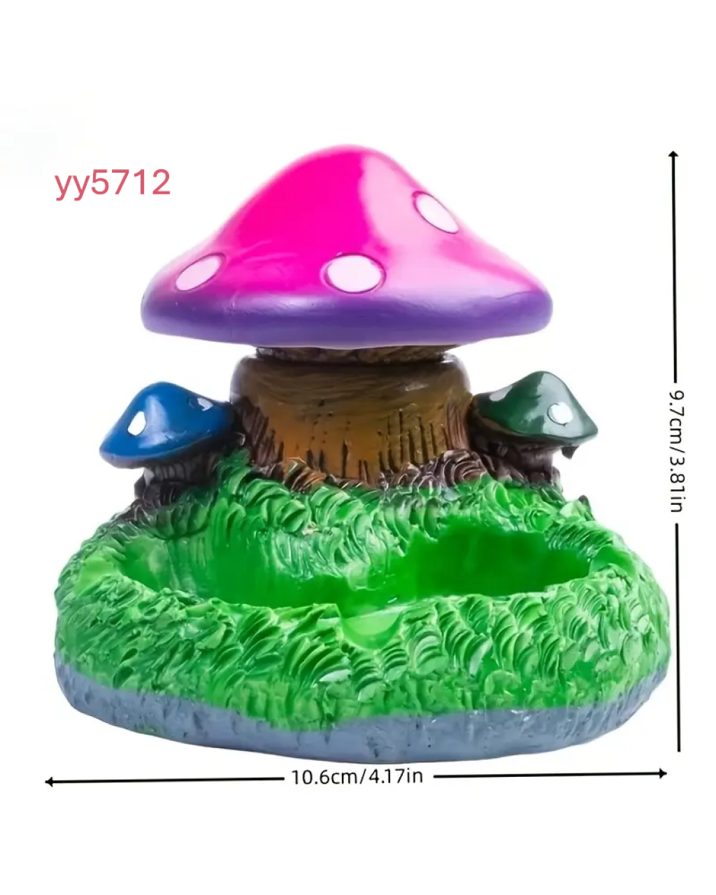  YY5712 Fungus Tasarımlı Mumluk Silikon Kalıp - Mantar ve Doğal Dekoratif Hediye Seçeneği!