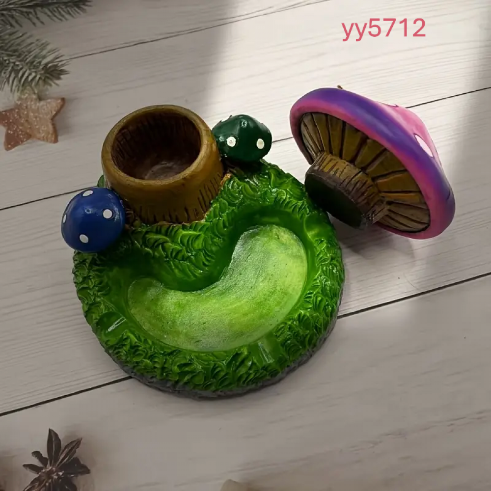  YY5712 Fungus Tasarımlı Mumluk Silikon Kalıp - Mantar ve Doğal Dekoratif Hediye Seçeneği!