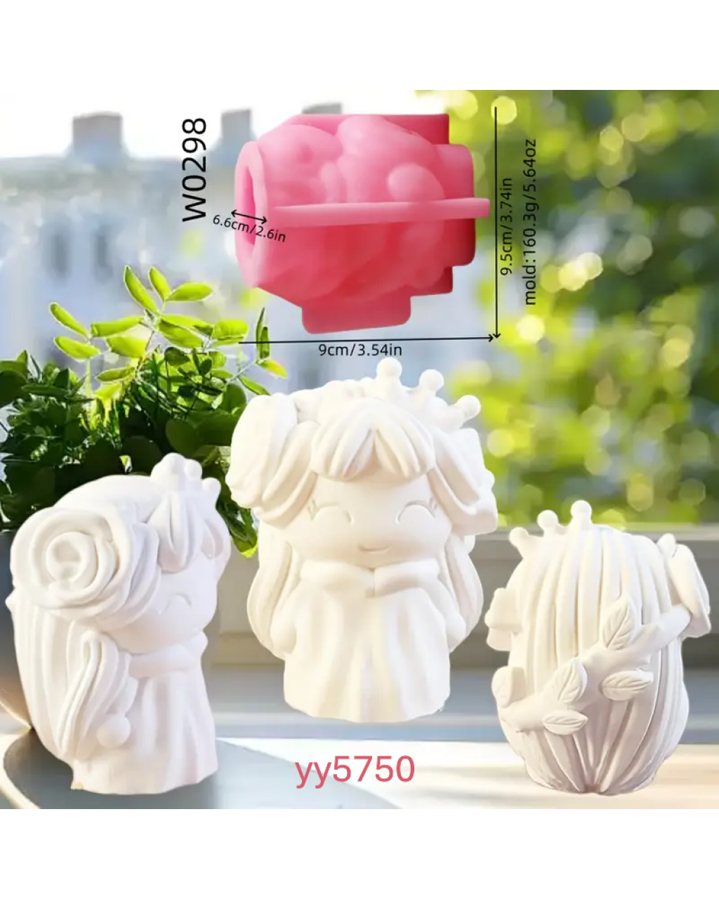  YY5750 Peri Figürlü Mum Silikon Kalıp - Şirin ve Yaratıcı Dekoratif Mum Kalıbı, Eğlenceli Hediye Seçeneği!