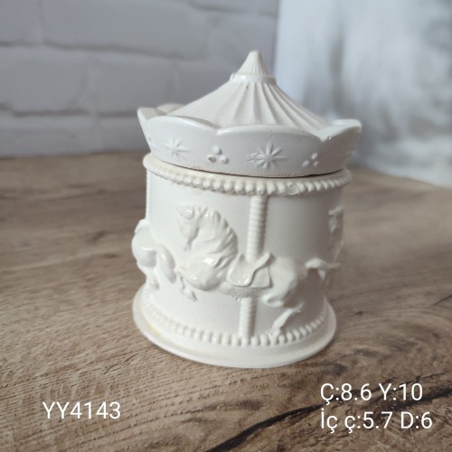 YY4143 - Atlı Karınca Mumluk Silikon Kalıp