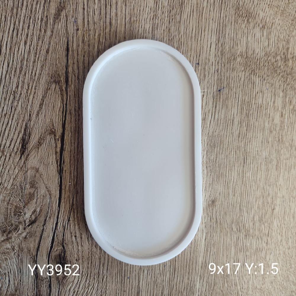 YY3952 - Oval Sunumluk 9X17Cm - SİLİKON KALIP YY3952 - Oval Sunumluk 9X17Cm - SİLİKON KALIP