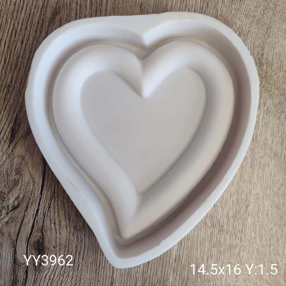 YY3962 - Kalplı Sunumluk - SİLİKON KALIP YY3962 - Kalplı Sunumluk - SİLİKON KALIP