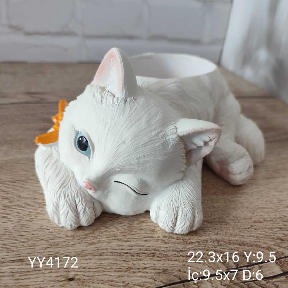 YY4172 Uyuyan Kedi Saksı Silikon Kalıp – Sevimli ve Şık Dekoratif Hediye! YY4172 Uyuyan Kedi Saksı Silikon Kalıp – Sevimli ve Şık Dekoratif Hediye!