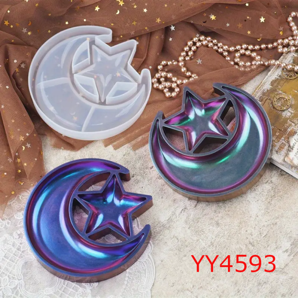 YY4593 - AY YILDIZ MUMLUK - SİLİKON KALIP