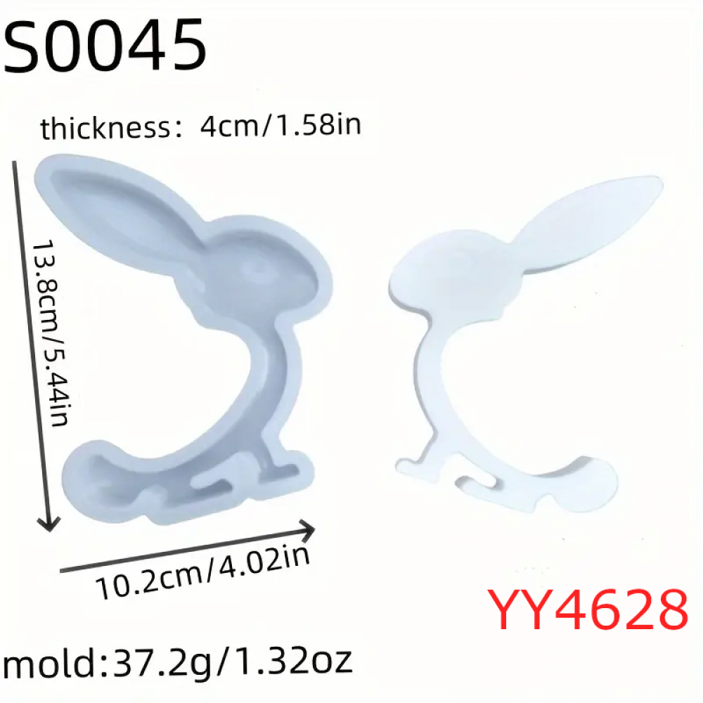YY4628 - TAVŞAN DEKOR - SİLİKON KALIP YY4628 - TAVŞAN DEKOR - SİLİKON KALIP