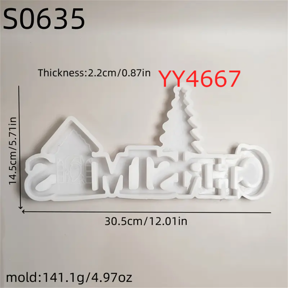 YY4667 - NOEL DEKOR BİBLO - SİLİKON KALIP YY4667 - NOEL DEKOR BİBLO - SİLİKON KALIP