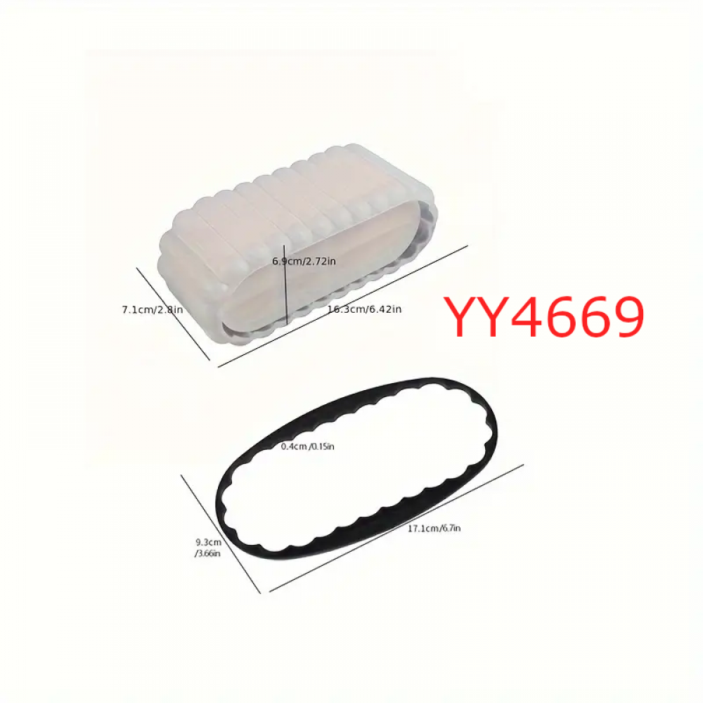 YY4669 - OVAL ÇİZGİLİ SAKSI - SİLİKON KALIP 