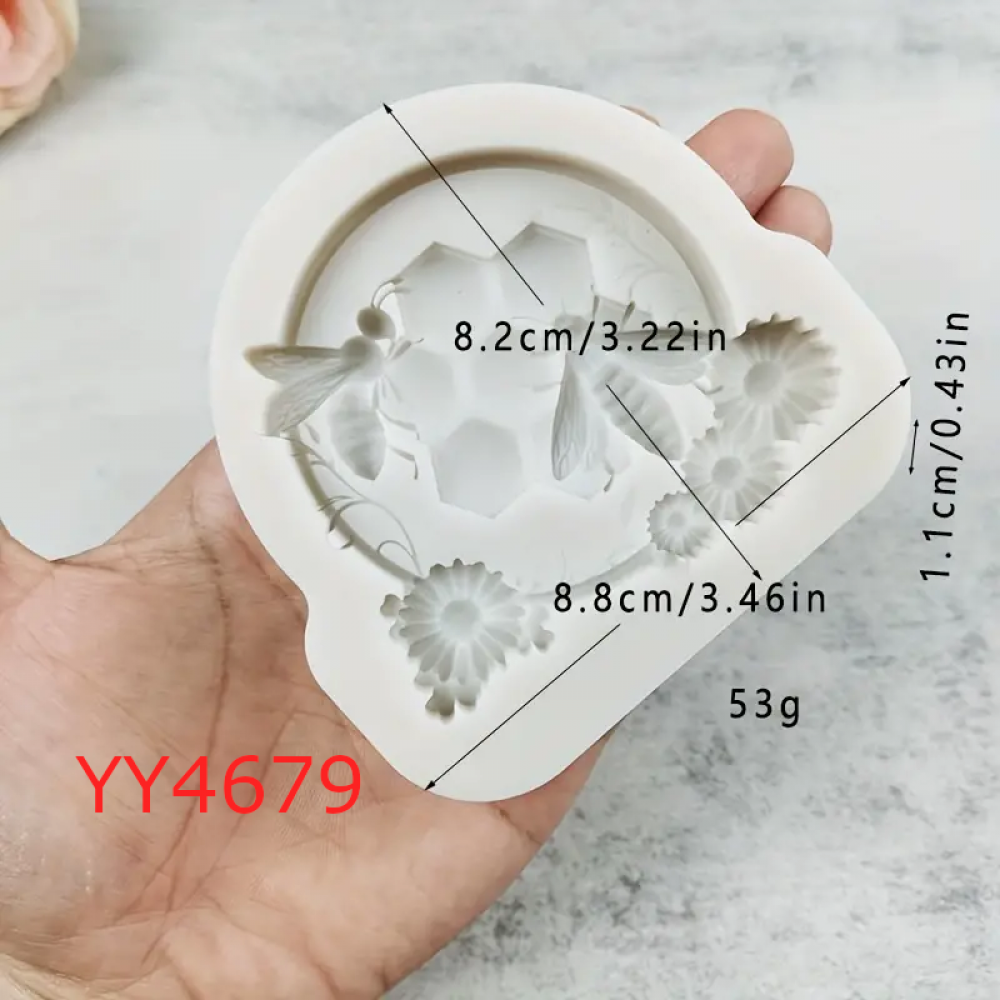 YY4679 - ARI BAL PETEK - SİLİKON KALIP YY4679 - ARI BAL PETEK - SİLİKON KALIP
