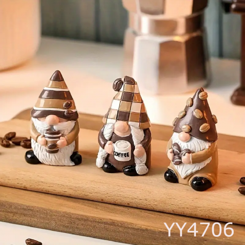 3’lü Kahveci Cüceler Silikon Kalıp • El Yapımı Dekoratif Biblolar Tasarımı ve Hediye Seçeneği!