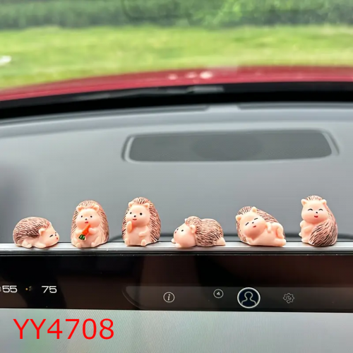 6’lı Sevimli Kirpiler Biblo Silikon Kalıp – Eğlenceli ve Şık Dekoratif Hediye! 