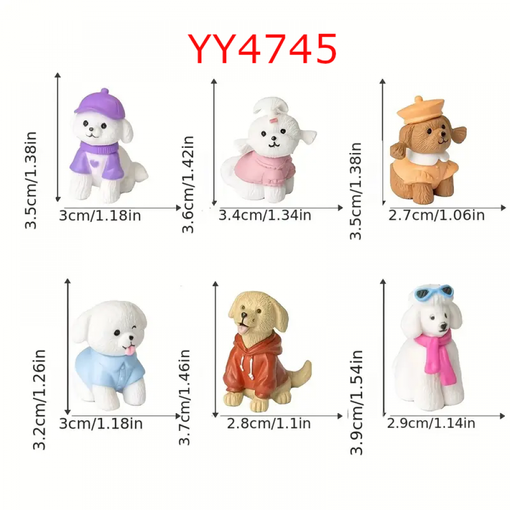 YY4745 6'lı Minik Köpekler Biblo Silikon Kalıp: Sevimli ve Nostaljik Hediye Seçeneği! YY4745 6'lı Minik Köpekler Biblo Silikon Kalıp: Sevimli ve Nostaljik Hediye Seçeneği!