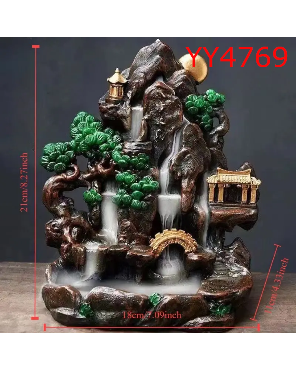 Lüks Tasarımlı Şelale Geri Akış Tütsülük Silikon Kalıp – Estetik ve Huzur Veren Dekor! Lüks Tasarımlı Şelale Geri Akış Tütsülük Silikon Kalıp – Estetik ve Huzur Veren Dekor!