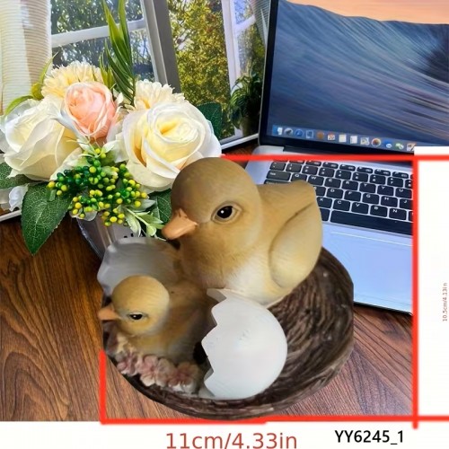 YY6245 – Sevimli Anne Kuş ve Yavrusu Biblo Silikon Kalıp