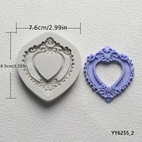 YY6255 – Kalp Çerçeve Silikon Kalıp