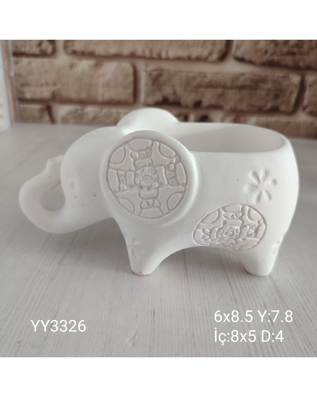 Dekoratif Fil Saksı Silikon Kalıp – Şans ve Bereket Getiren Zarif Hediye!