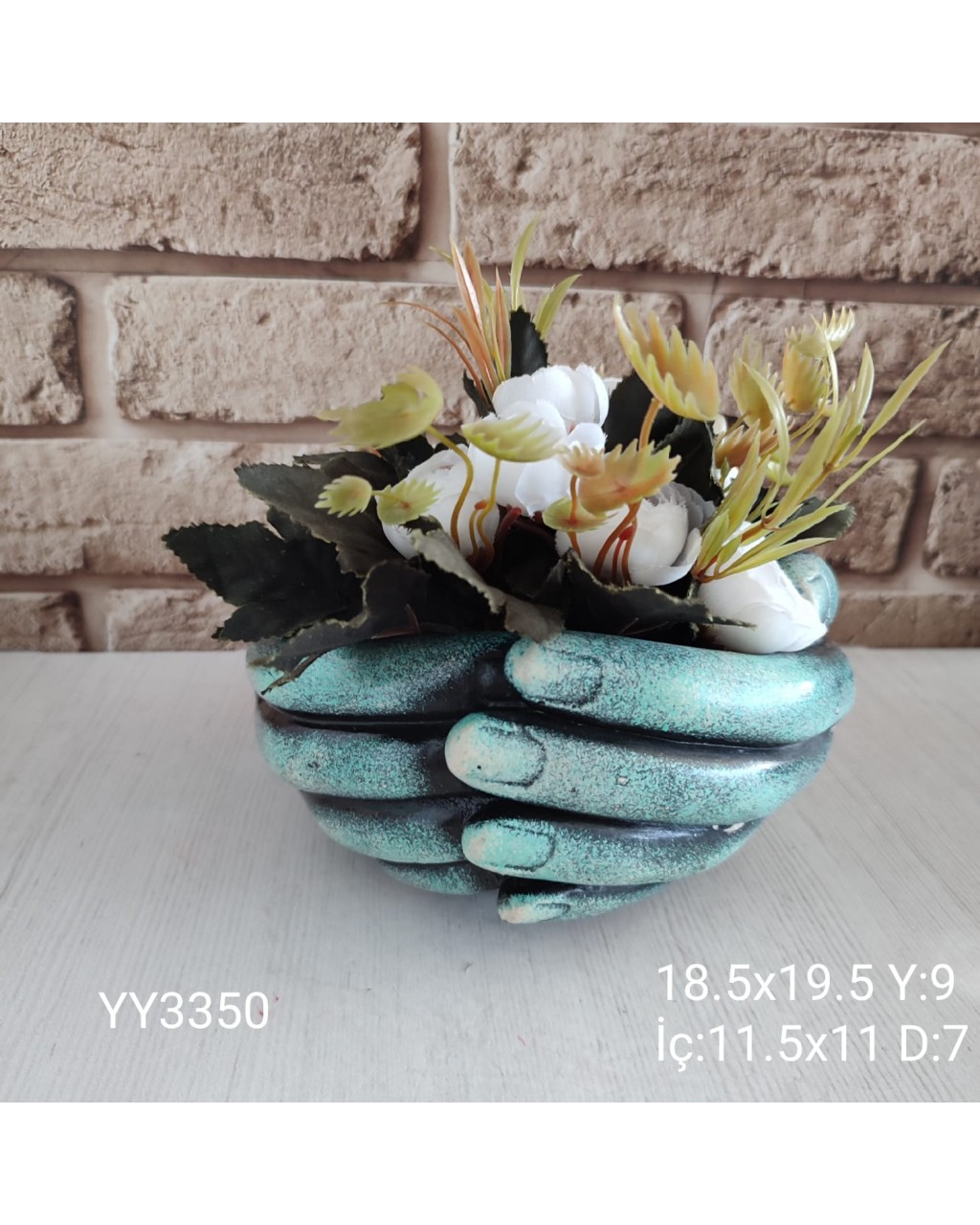 El Şeklinde Dekoratif Saksı Silikon Kalıp – Sanatsal ve Anlamlı Hediye!