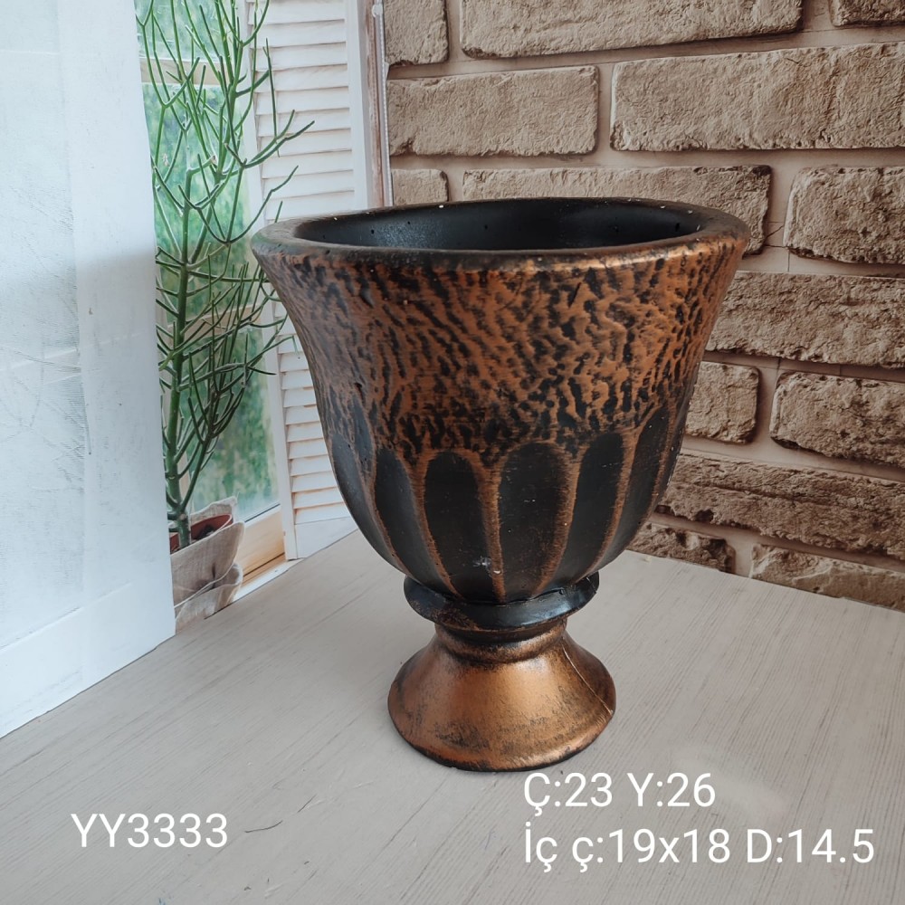 YY3333-Kupa 26Cm Saksı Vazo YY3333-Kupa 26Cm Saksı Vazo