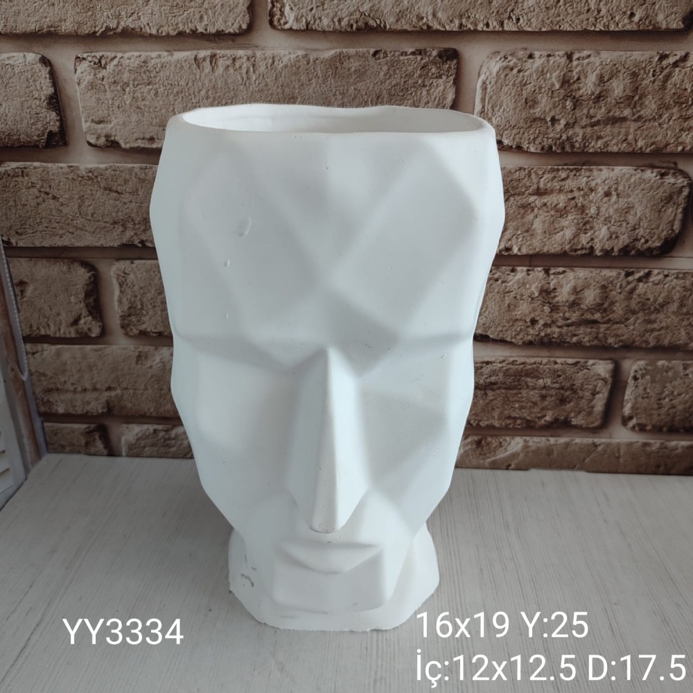 YY3334 Kübik Yüz Saksı Vazo Silikon Kalıbı: Modern ve Şık Hediye Seçeneği! YY3334 Kübik Yüz Saksı Vazo Silikon Kalıbı: Modern ve Şık Hediye Seçeneği!