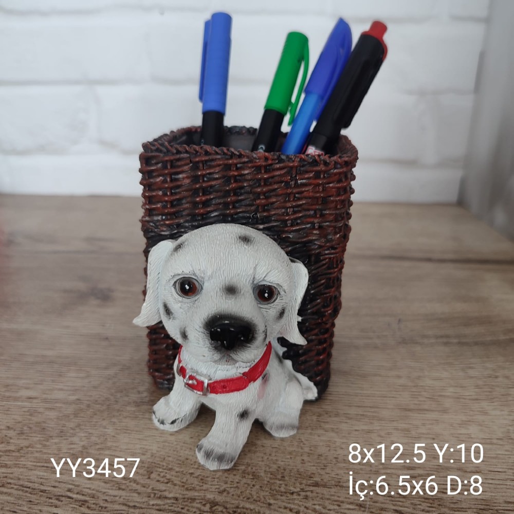 YY3457-Köpekli Kalemlik Dalmaçyalı YY3457-Köpekli Kalemlik Dalmaçyalı