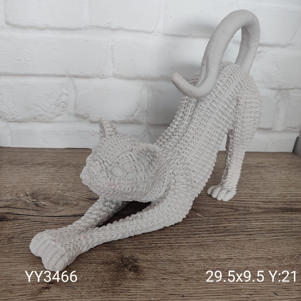 YY3466-Hasır Kedi Uzanan YY3466-Hasır Kedi Uzanan