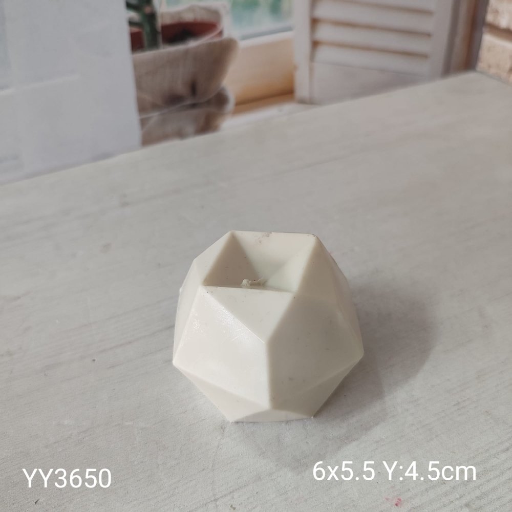 YY3650 DÜZENSİZ GEOMETRİK MUM SİLİKON KALIP