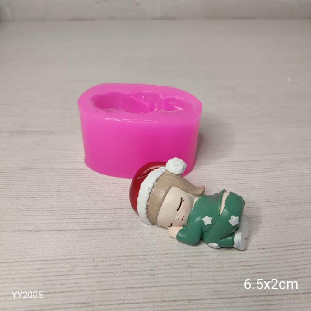 YY2005 UYUYAN ŞAPKALI KIZ SİLİKON KALIP