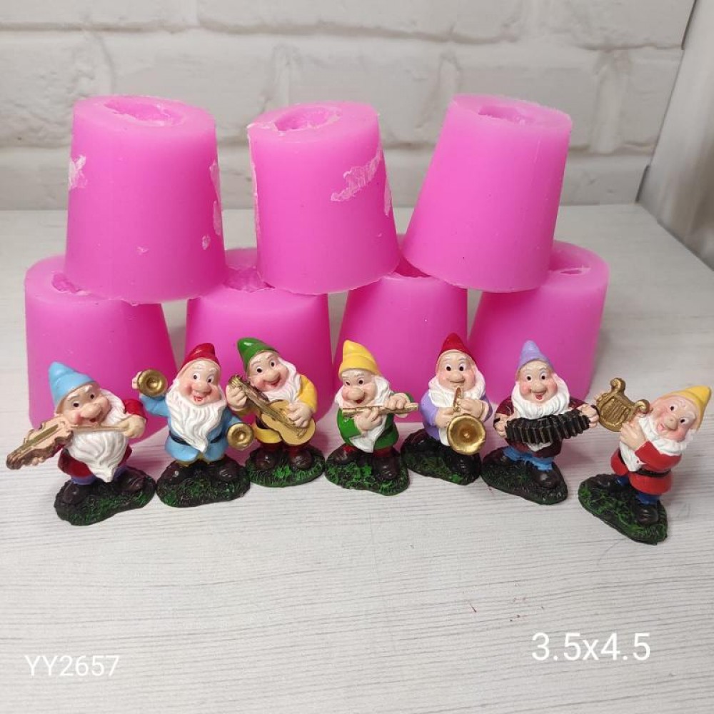 YY2657 7 CÜCELER BİBLO SİLİKON KALIP: YARATICI HEDİYELER İÇİN MÜKEMMEL SEÇİM!  