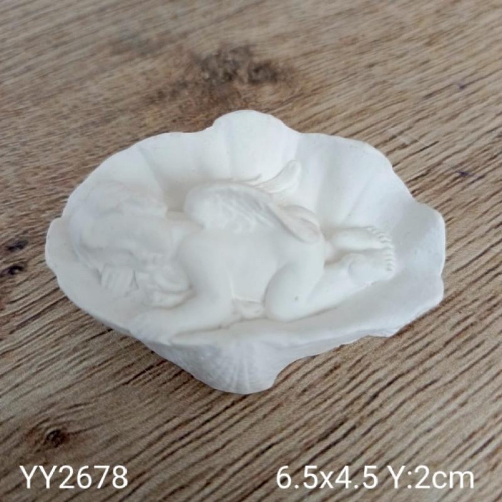YY2678 DENİZ KABUĞUNDA UYUYAN MELEK SİLİKON KALIP YY2678 DENİZ KABUĞUNDA UYUYAN MELEK SİLİKON KALIP