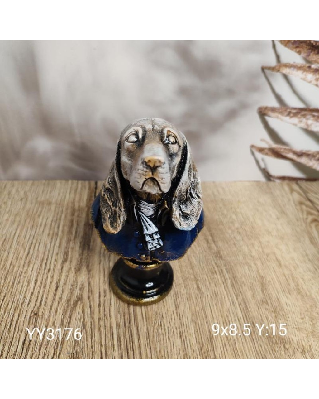 Asil Kıyafetli Uzun Kulaklı Köpek Büstü Silikon Kalıp – Şık ve Klasik Dekoratif Hediye! Asil Kıyafetli Uzun Kulaklı Köpek Büstü Silikon Kalıp – Şık ve Klasik Dekoratif Hediye!