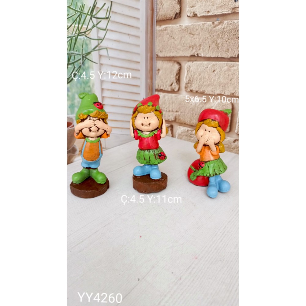 YY4260 SEVİMLİ ORMAN PERİLERİ SİLİKON KALIP YY4260 SEVİMLİ ORMAN PERİLERİ SİLİKON KALIP