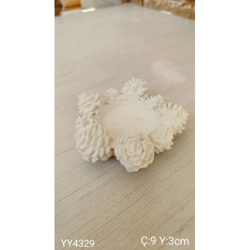 YY4329 YILBAŞI DEKORATİF KOZALAK MUMLUK SİLİKON KALIP