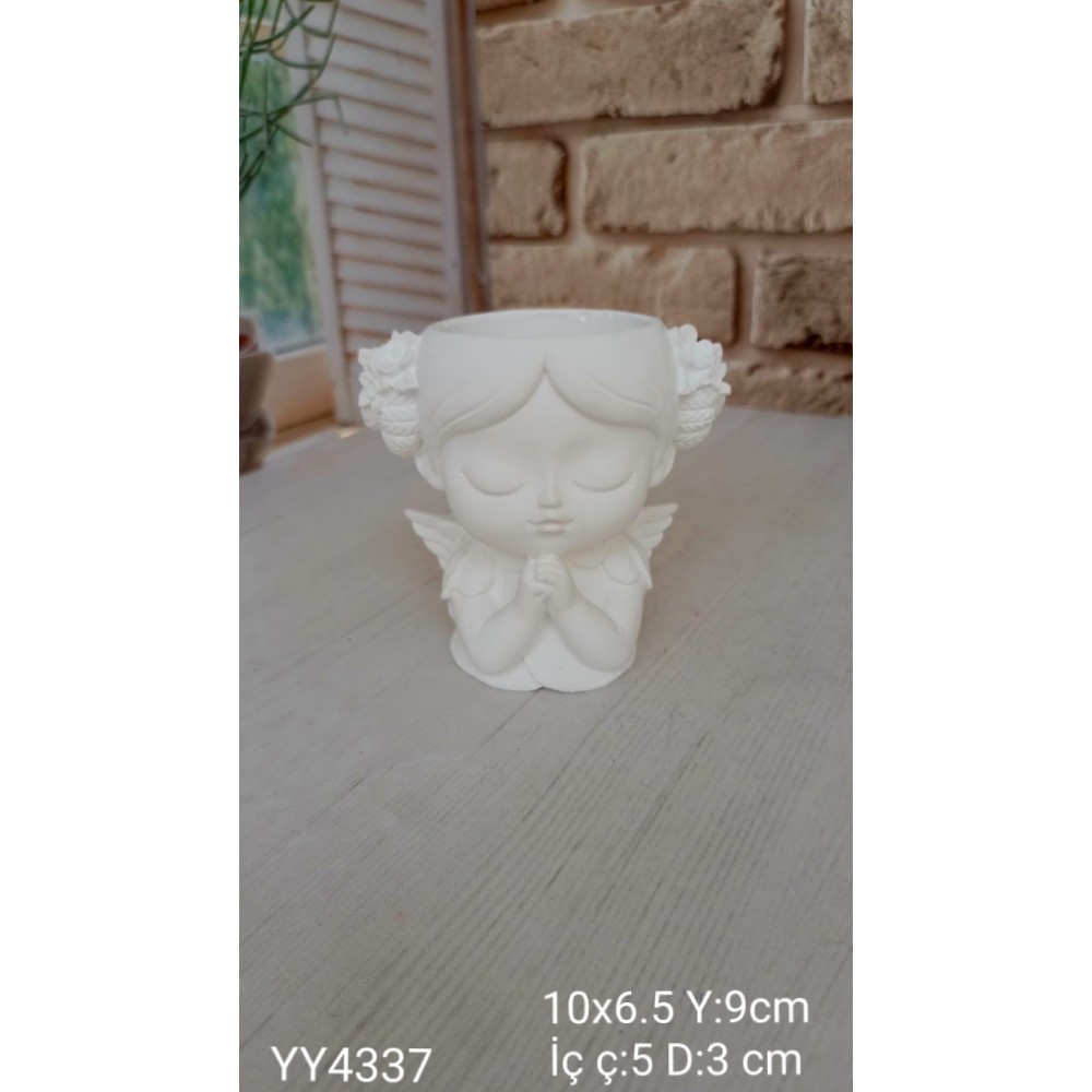 YY4337 SEVİMLİ DUA EDEN MELEK SAKSI SİLİKON KALIP YY4337 SEVİMLİ DUA EDEN MELEK SAKSI SİLİKON KALIP