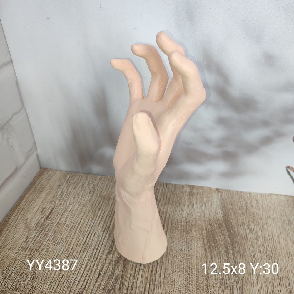 YY4387 Dekoratif El Figürü Silikon Kalıp • El Yapımı Sanatsal Biblo Tasarımları için Hediye Seçeneği!