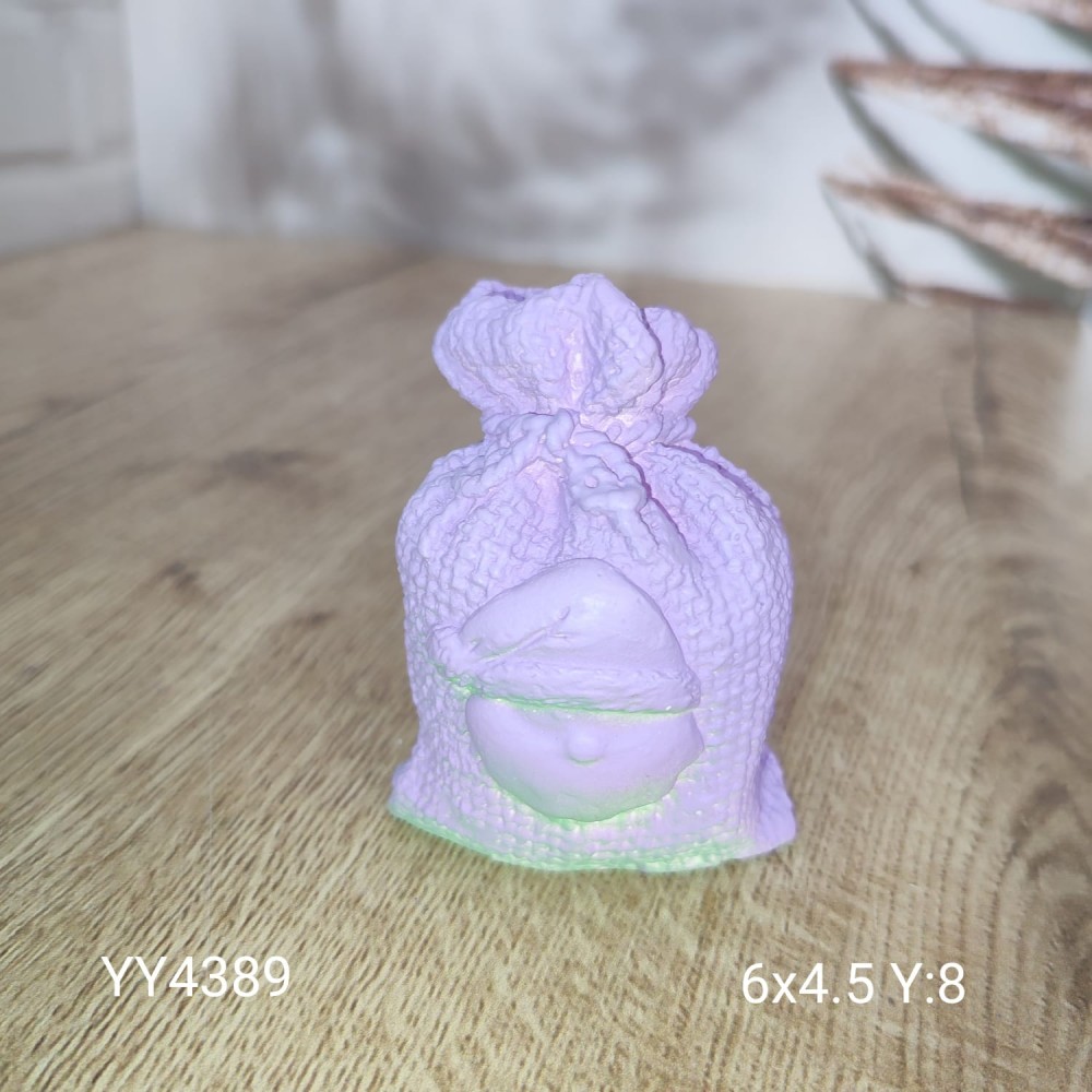YY4389 ÇUVAL MUMLUK ÇUVAL ÜZERİNDE NOEL BABA SİLİKON KALIP YY4389 ÇUVAL MUMLUK ÇUVAL ÜZERİNDE NOEL BABA SİLİKON KALIP