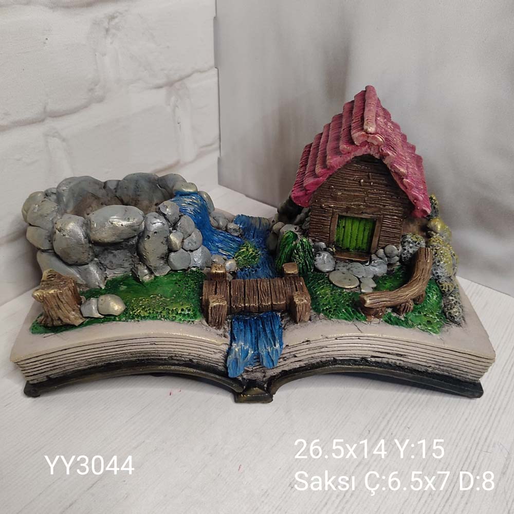 YY3044 Kitap Üzerinde Ev Saksı YY3044 Kitap Üzerinde Ev Saksı