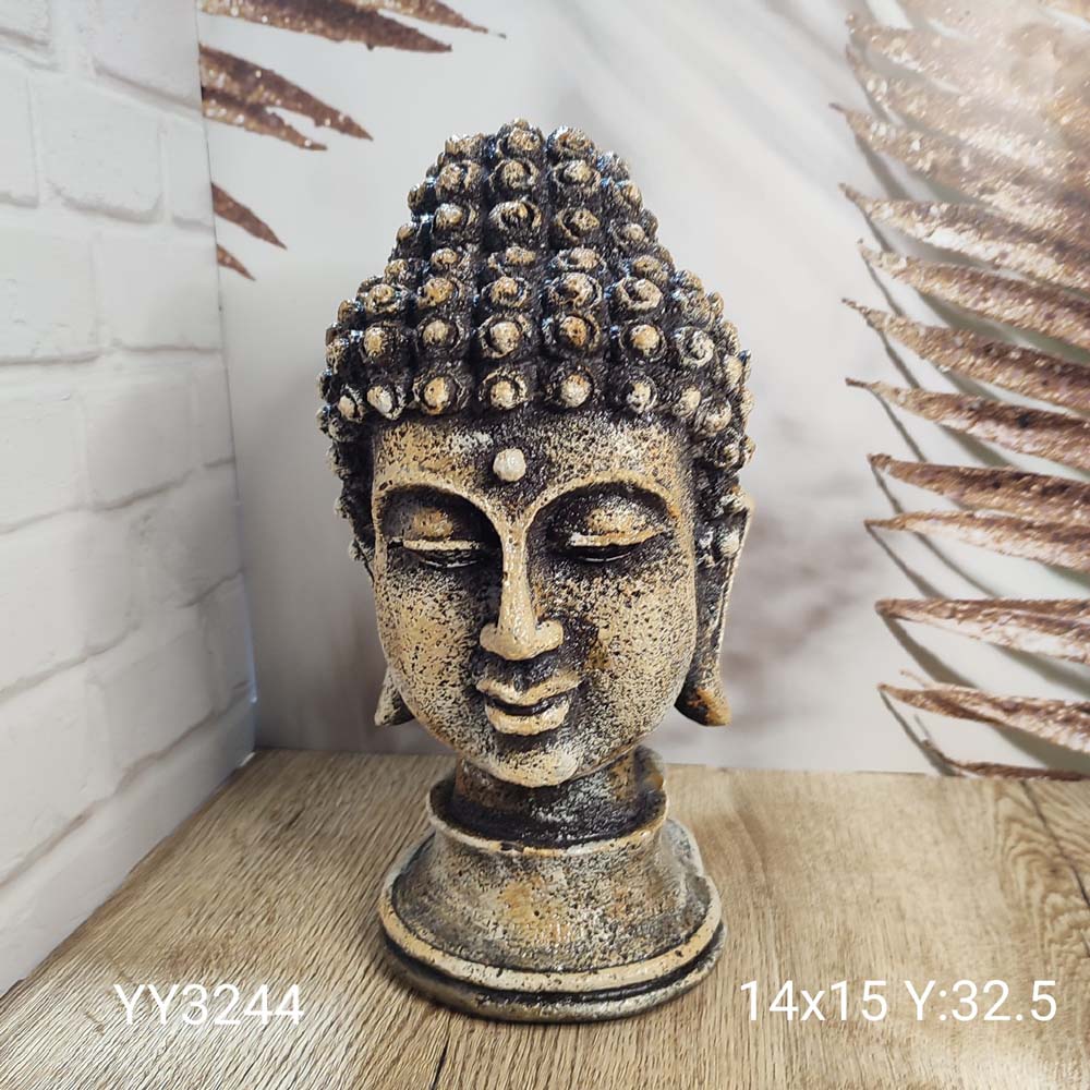 YY3244 Buda Büstü Silikon Kalıp • El Yapımı Spiritüel Dekorasyon ve Özel Günler için Hediye Seçeneği!