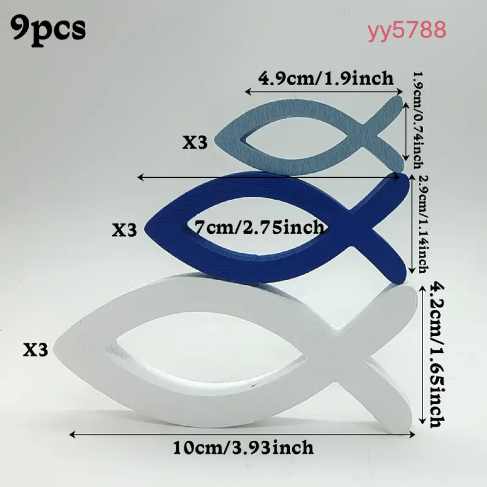  YY5788  Balık Dekoratif Obje Biblo Silikon Kalıp 