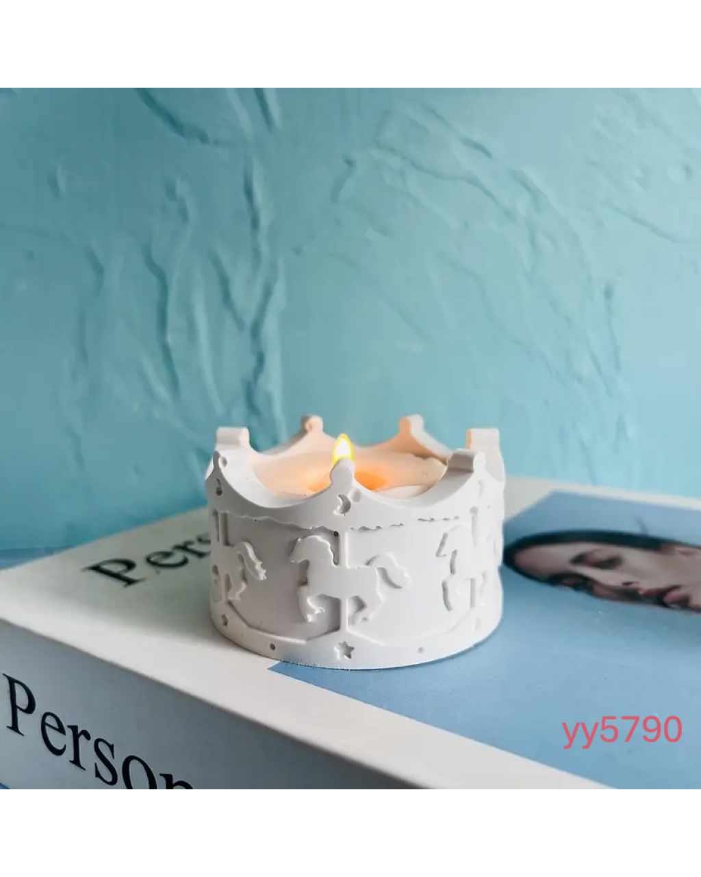  YY5790 Atlı Karınca Detaylı Mumluk Silikon Kalıp • El Yapımı Dekoratif Tasarım ve Hediye Seçeneği!