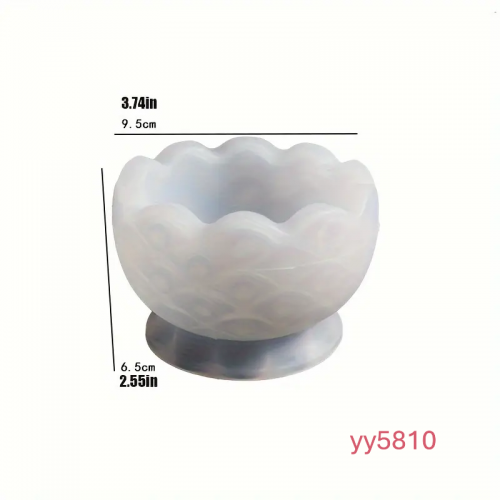 Kabartma Kalpli Yuvarlak Mumluk Silikon Kalıp • El Yapımı Romantik Detaylı Tasarım ve Özel Günler için Hediye Seçeneği!