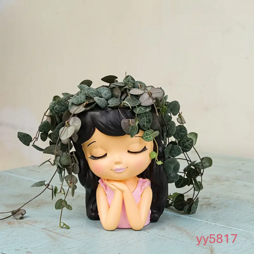 yy5817 - Kız Dekoratif Sukulent Silikon Kalıp 