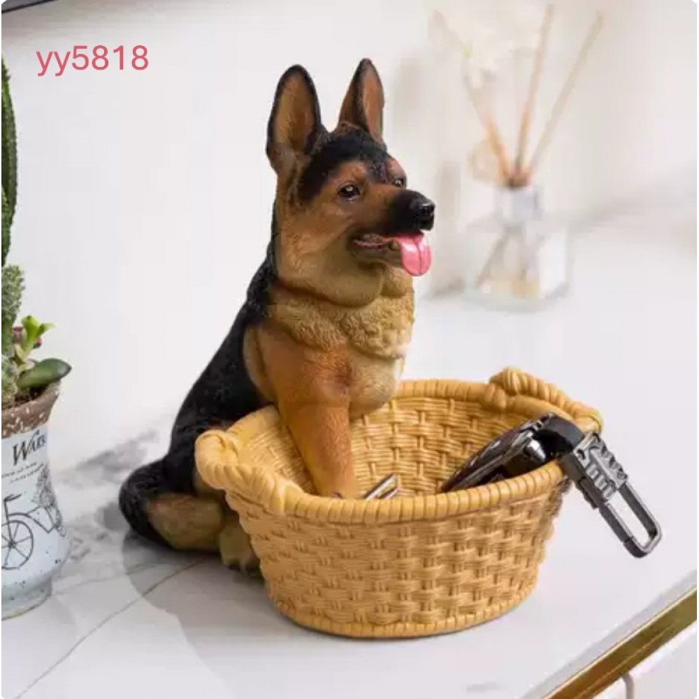  YY5818 Alman Çoban Köpeği Figürlü Sunumluk Silikon Kalıp • El Yapımı Dekoratif Organizer ve Özel Günler için Hediye Seçeneği!
