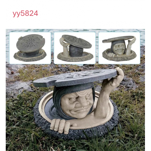 Kapağı Kaldıran Yüz Biblosu Silikon Kalıp • El Yapımı Mizahi Bahçe Figürü ve Özel Günler için Hediye Seçeneği!