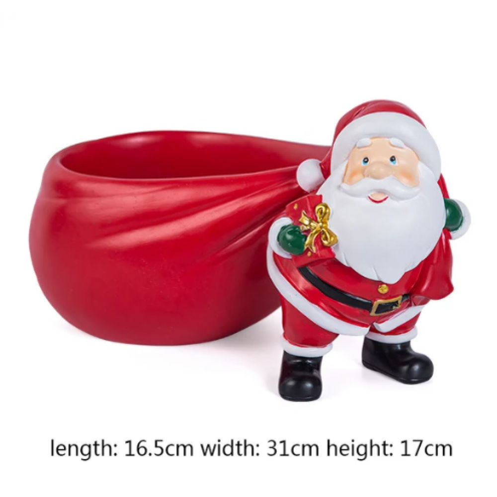 Noel baba Çuval Taşıyan Büyük 31cm